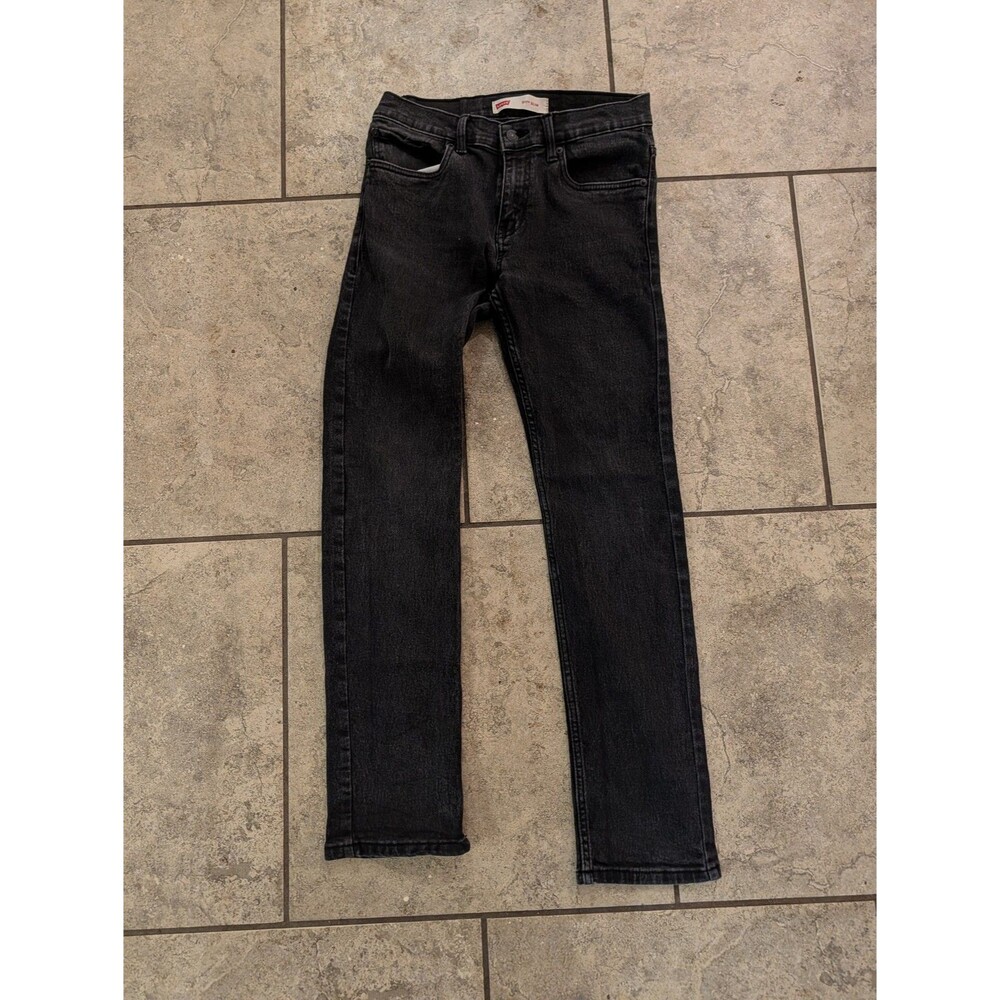 Levis 511 Slim Jeans Boys 18 Regular W29 L29 Black Stretch Denim